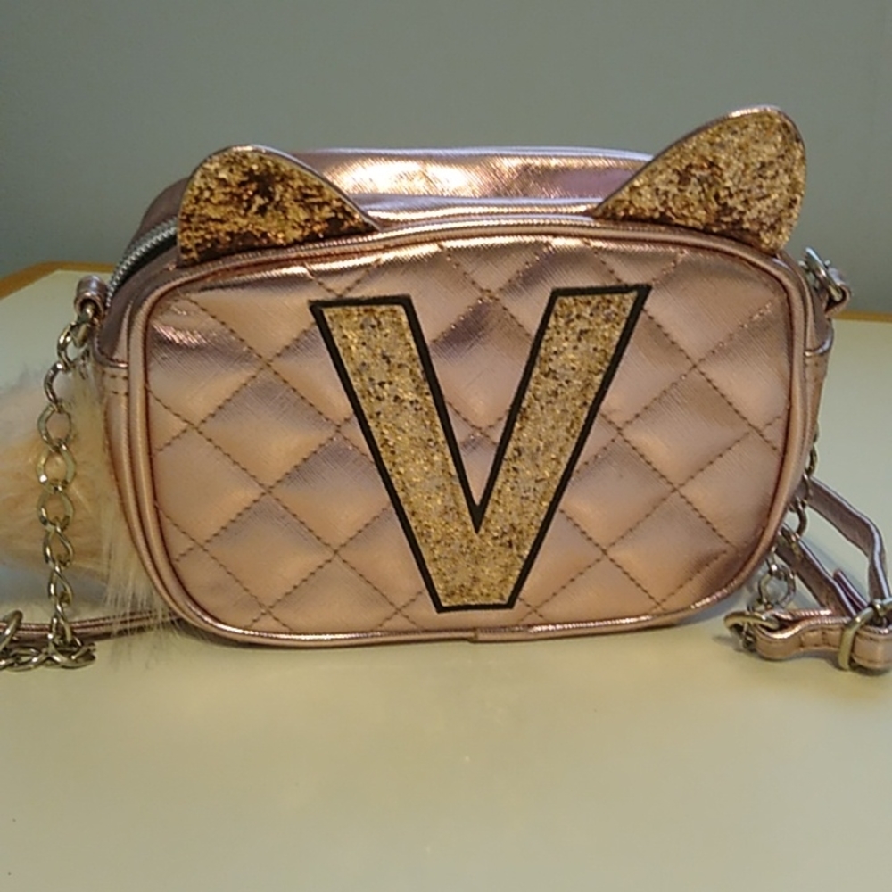Adorable letter V pink purse from Justice